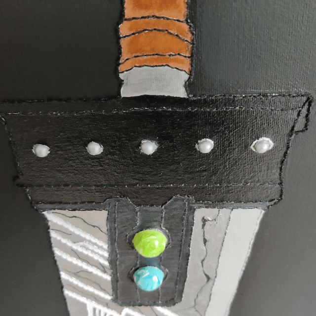 Toile brodée Epée Broyeuse de Cloud Strife 
