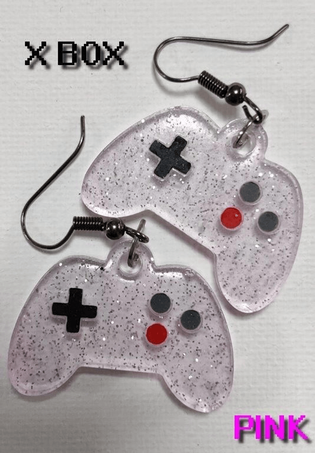Boucles d'oreilles manette pink