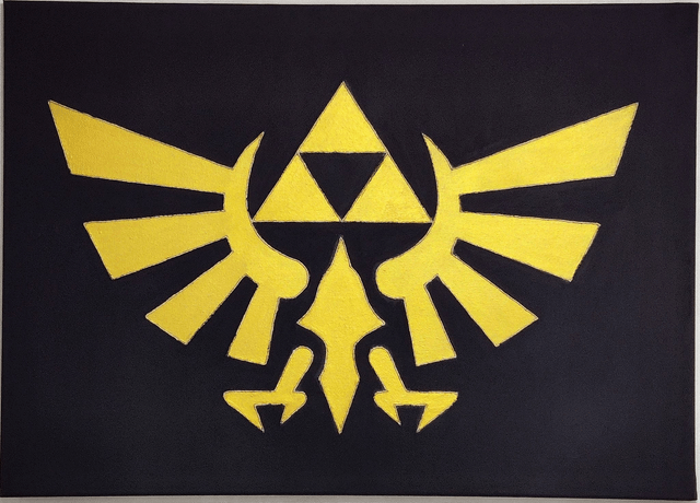 Toile brodée Zelda