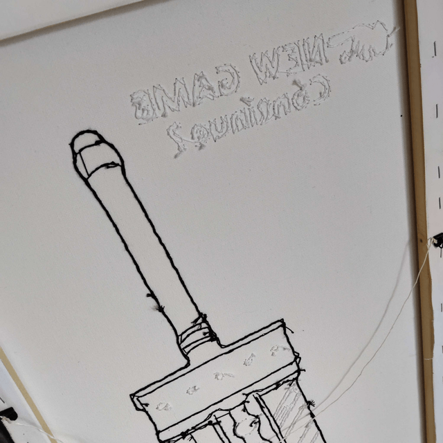 Toile brodée Epée Broyeuse de Cloud Strife 