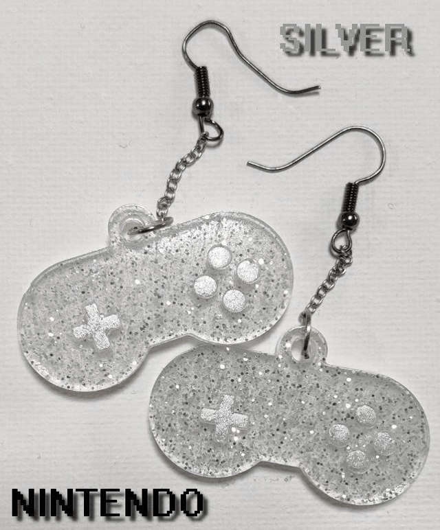 Boucles d'oreilles manette silver
