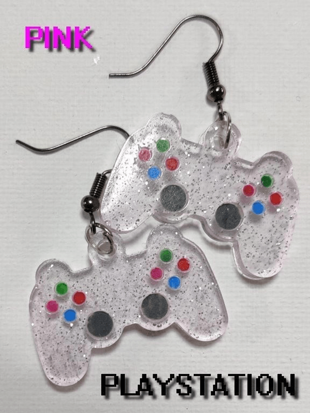 Boucles d'oreilles manette pink