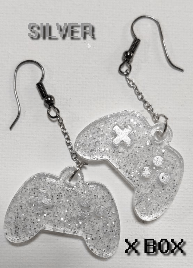 Boucles d'oreilles manette silver