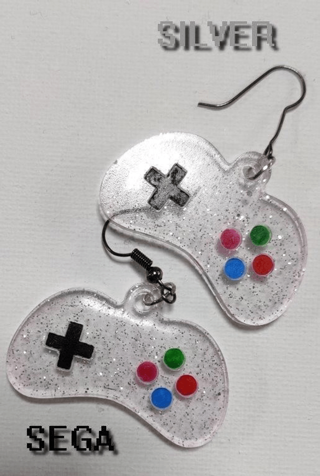 Boucles d'oreilles manette silver
