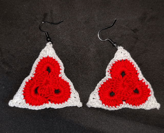 Boucles d'oreilles au crochet triangle