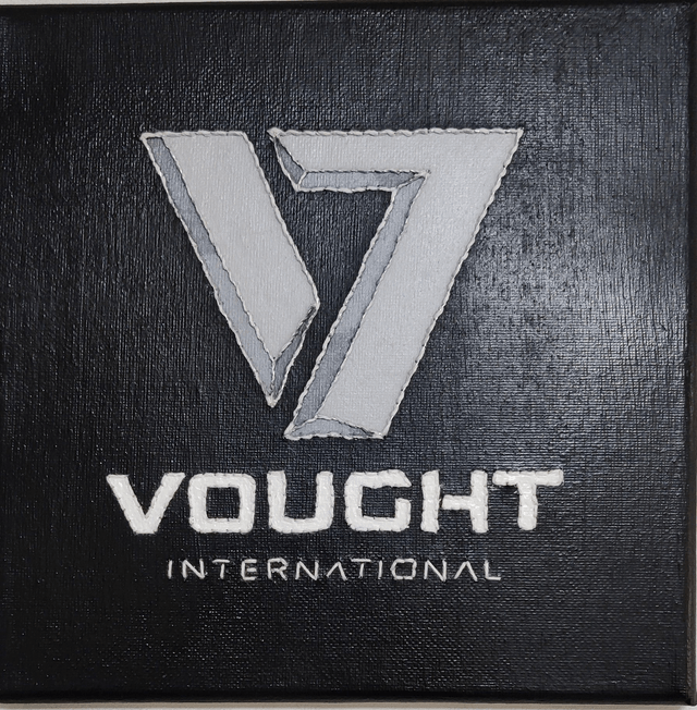 Toile brodée logo Vought (série The Boys)