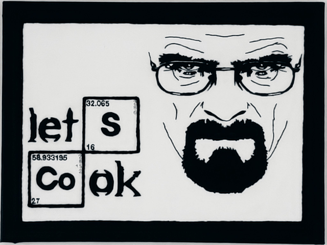Toile brodée Heinsenberg (Breaking Bad)