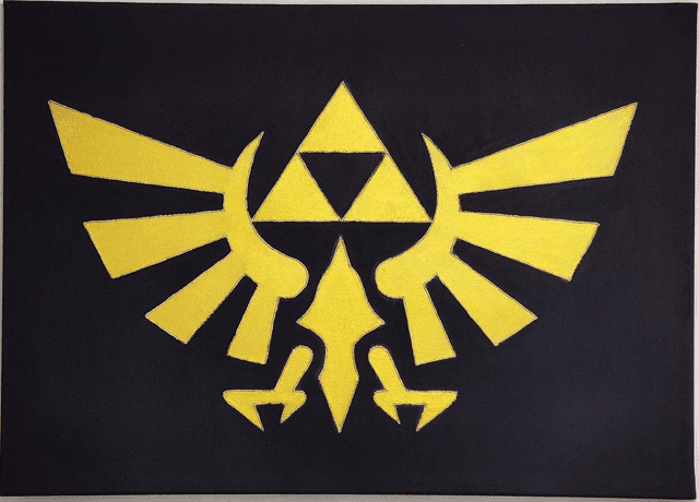 Toile brodée Zelda
