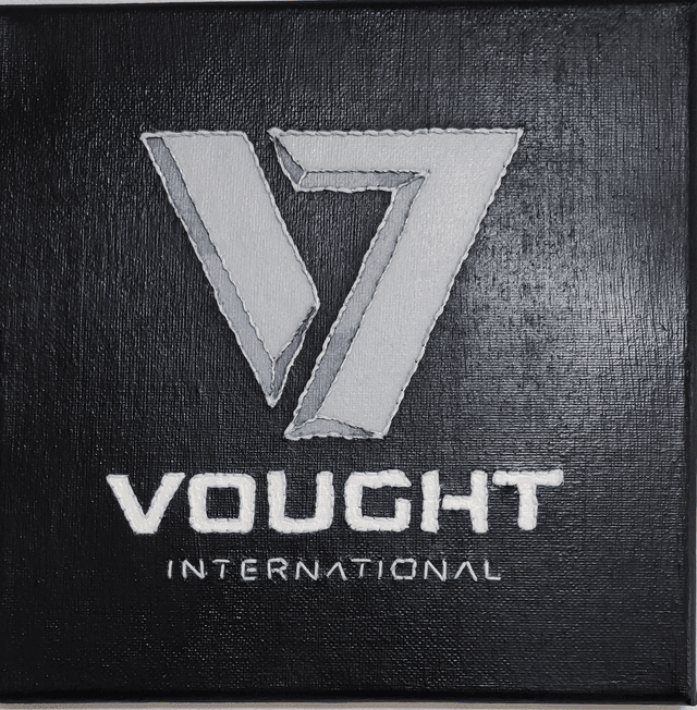 Toile brodée logo Vought (série The Boys)